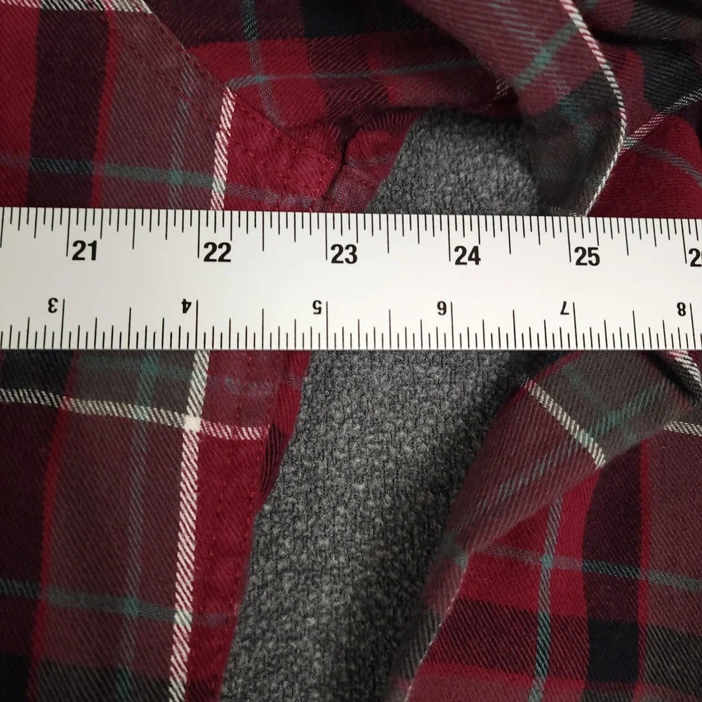 J. Crew New York Plaid‎ Flannel Shirt Long Sleeve Button Up Men's Size L